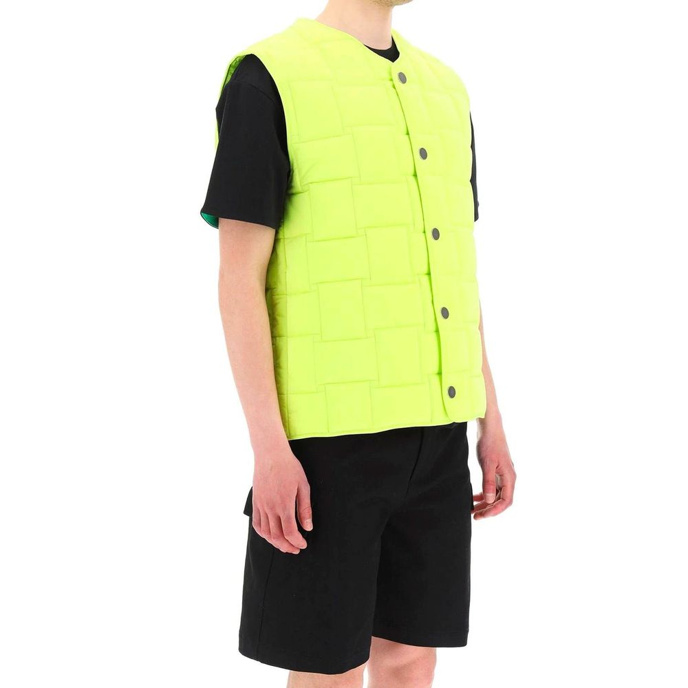 Bicolor Polyamide Sleeveless Jacket