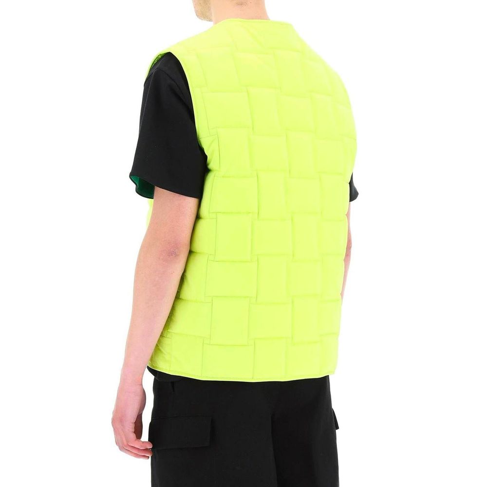 Bicolor Polyamide Sleeveless Jacket