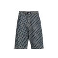 Blue Cotton Knee Length