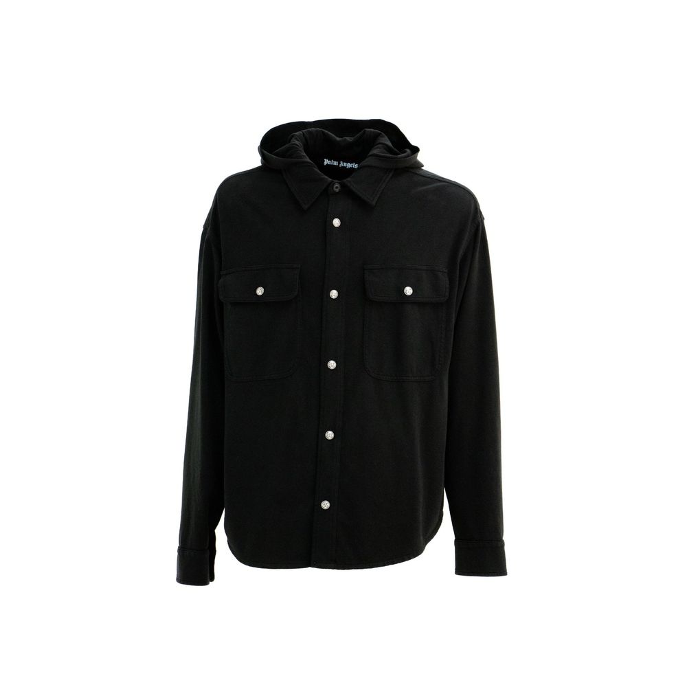 Black Cotton Shell Jacket