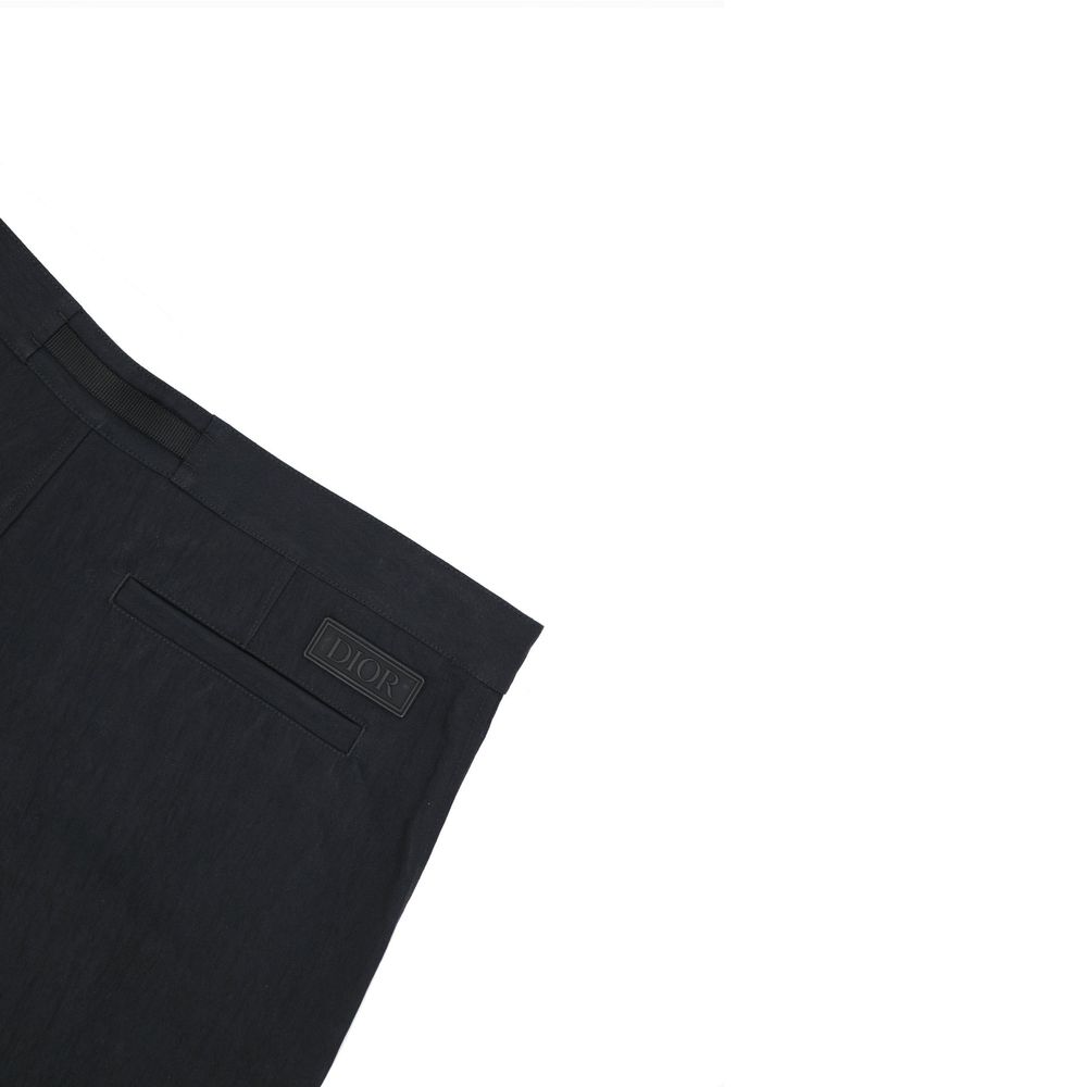 Black Cotton Cargo Shorts