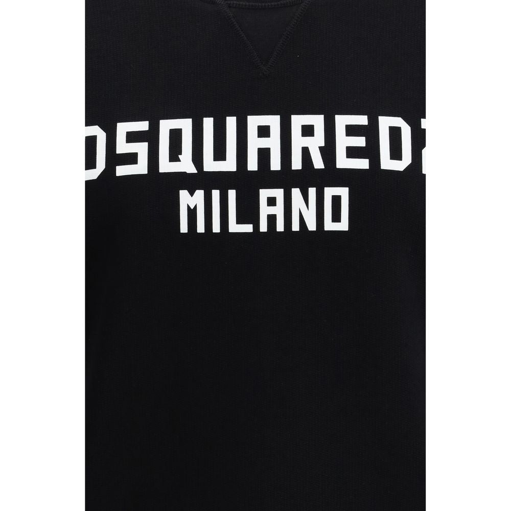 Black Cotton Sweatshirt