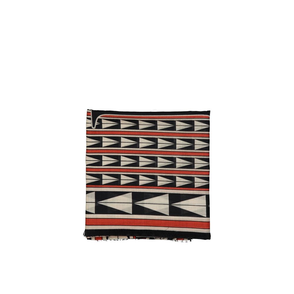 Black Wool Foulard