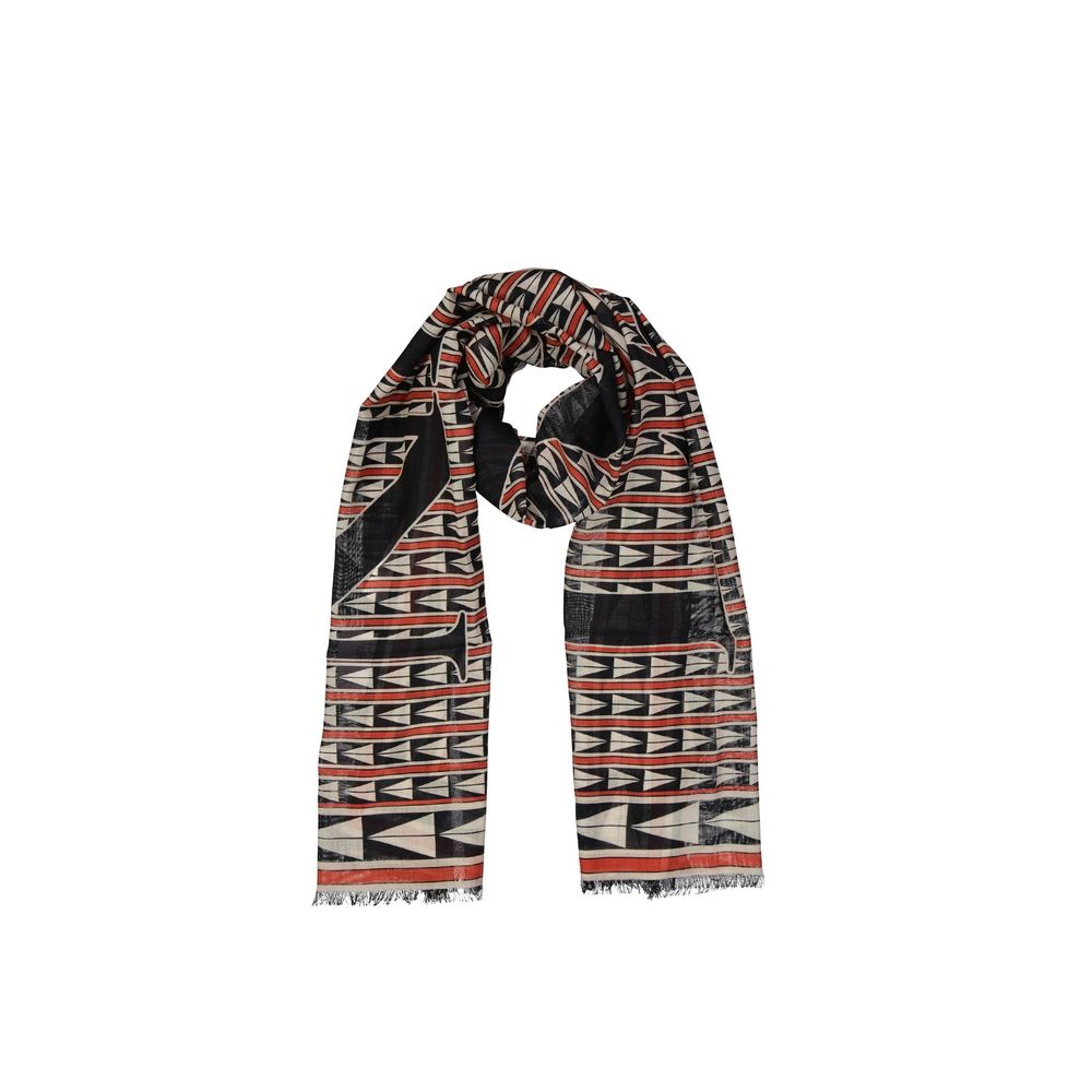 Black Wool Foulard