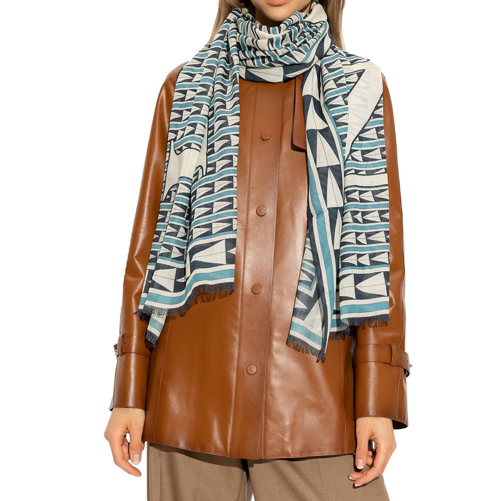 Blue Wool Foulard