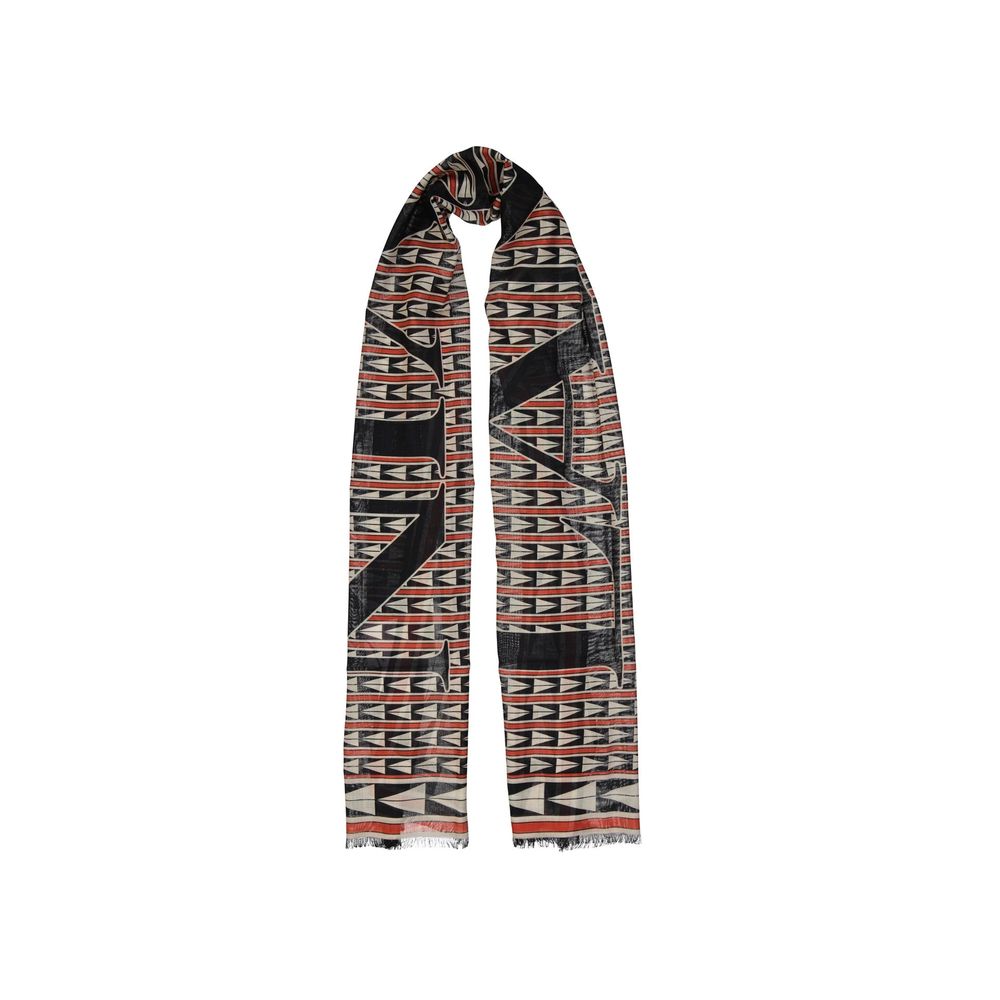 Black Wool Foulard