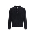 Black Cotton Polo Shirt