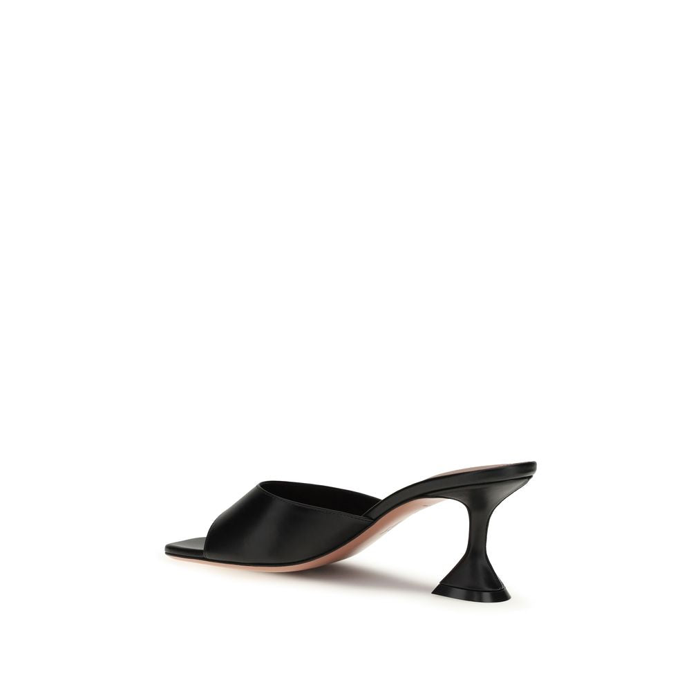 Black Lamb Ovis Aries Stiletto Heel Sandals