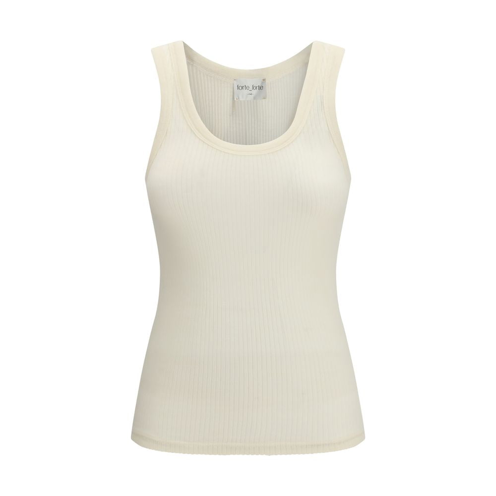 Beige Wool Oves Aries Sleeveles T-Shirt