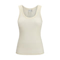 Beige Wool Oves Aries Sleeveles T-Shirt