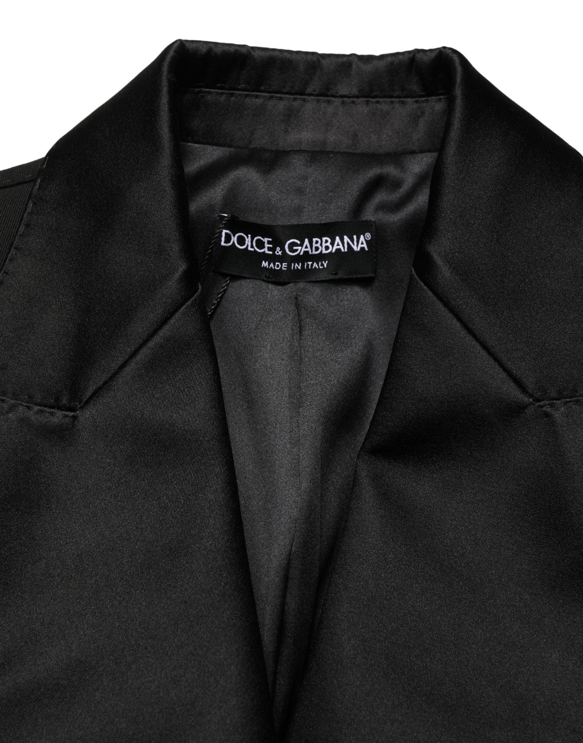 Black Wool Single Breasted Blazer Jacket