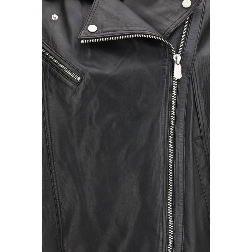 Black Lambskin Leather Jacket