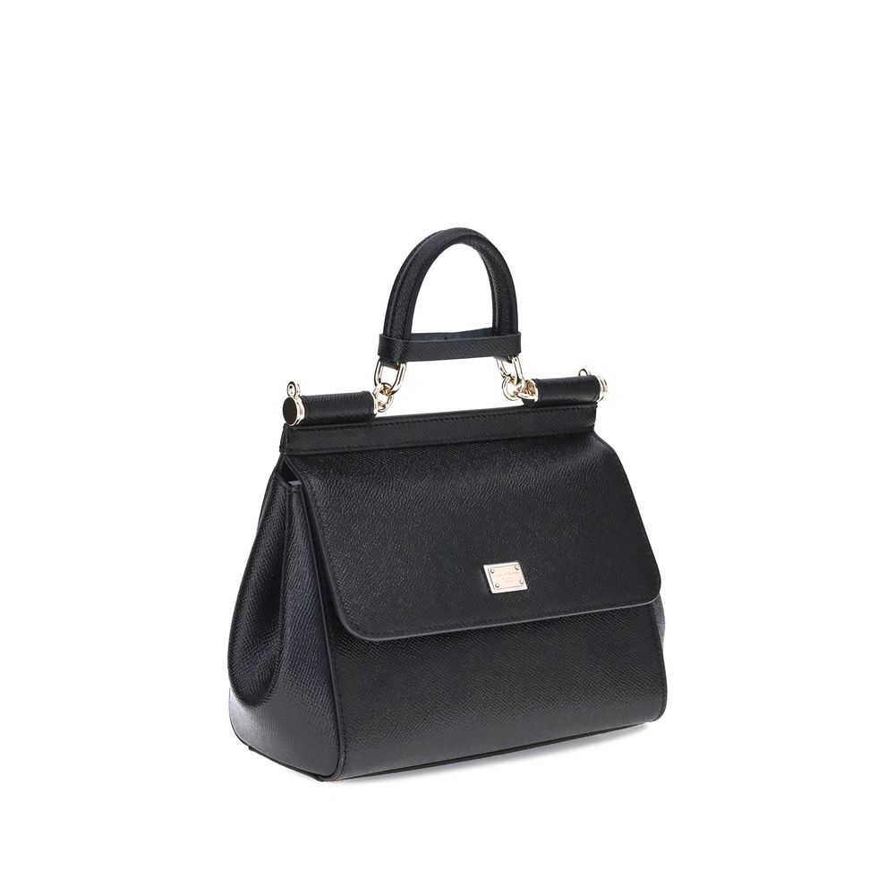 Black Calf Leather Bos Taurus Handbag