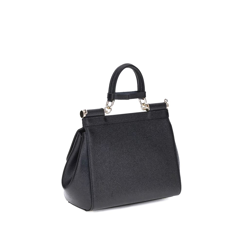 Black Calf Leather Bos Taurus Handbag