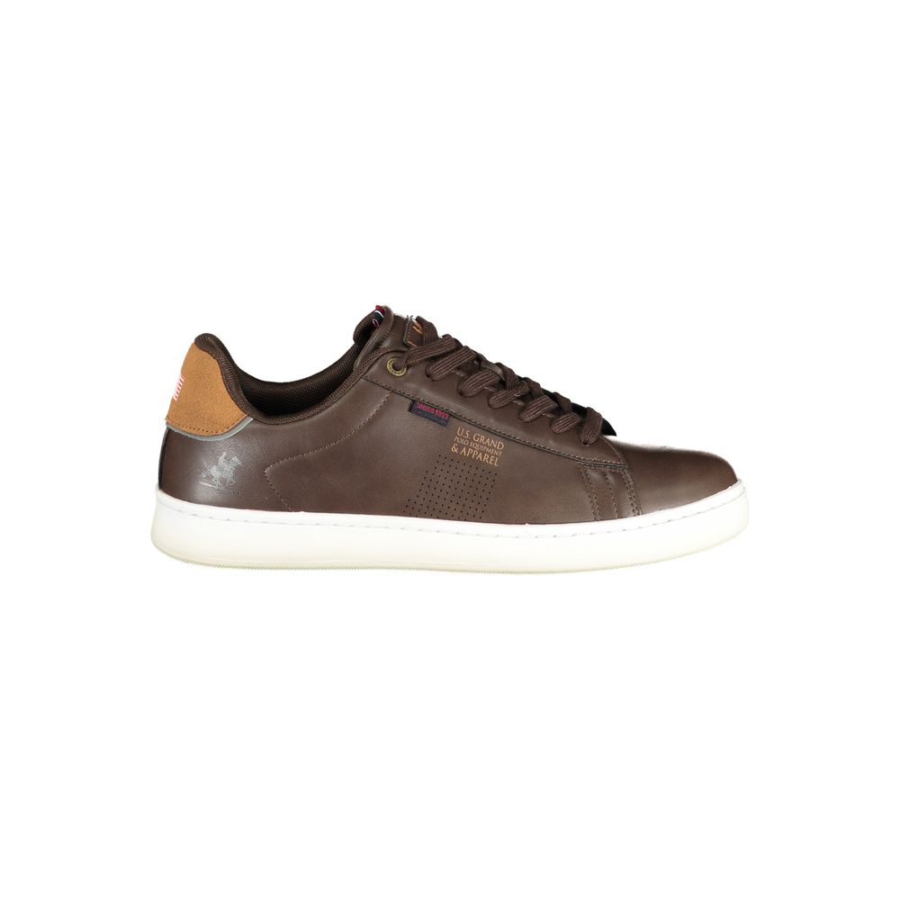 Marrone Poliuretano Mens Sneaker