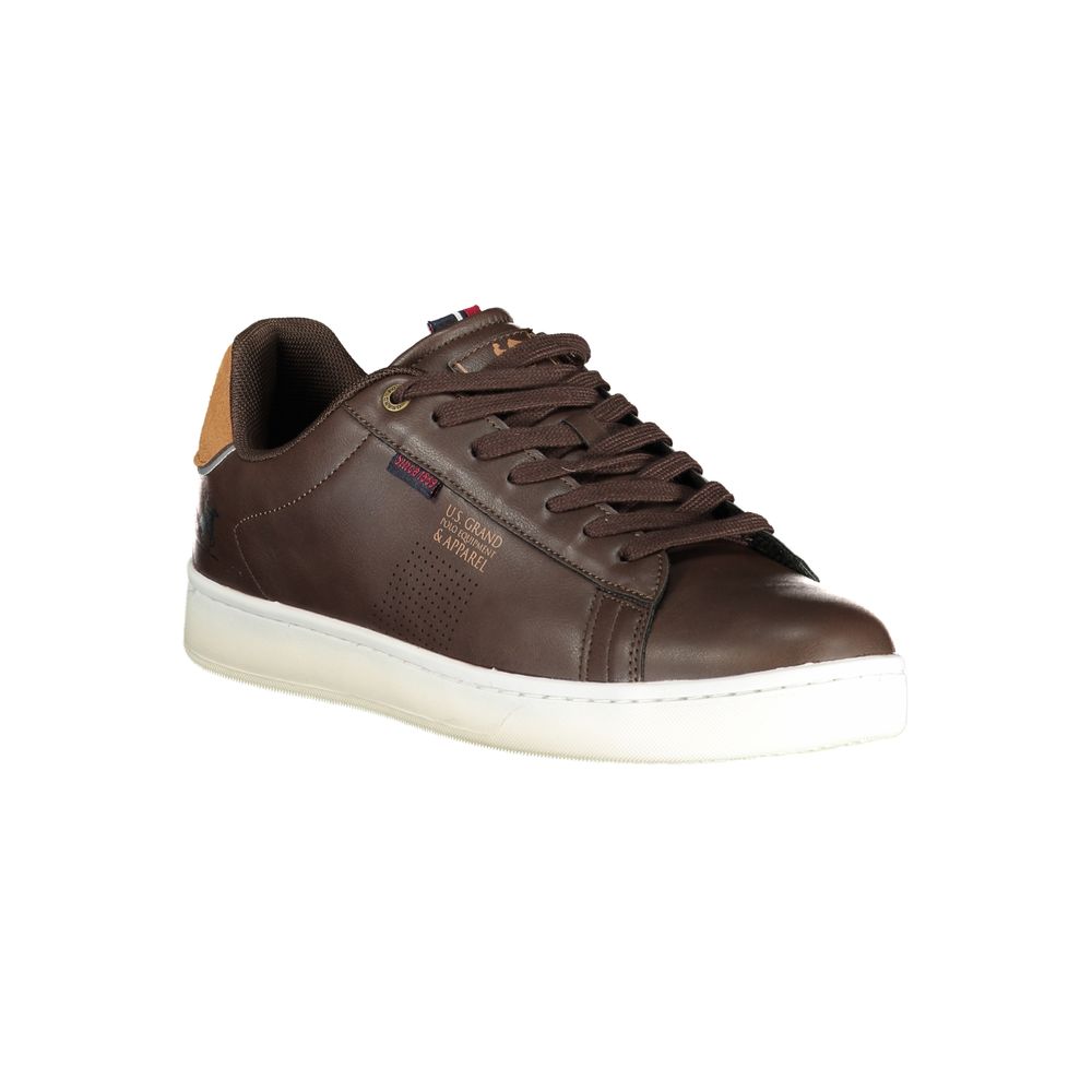 Marrone Poliuretano Mens Sneaker