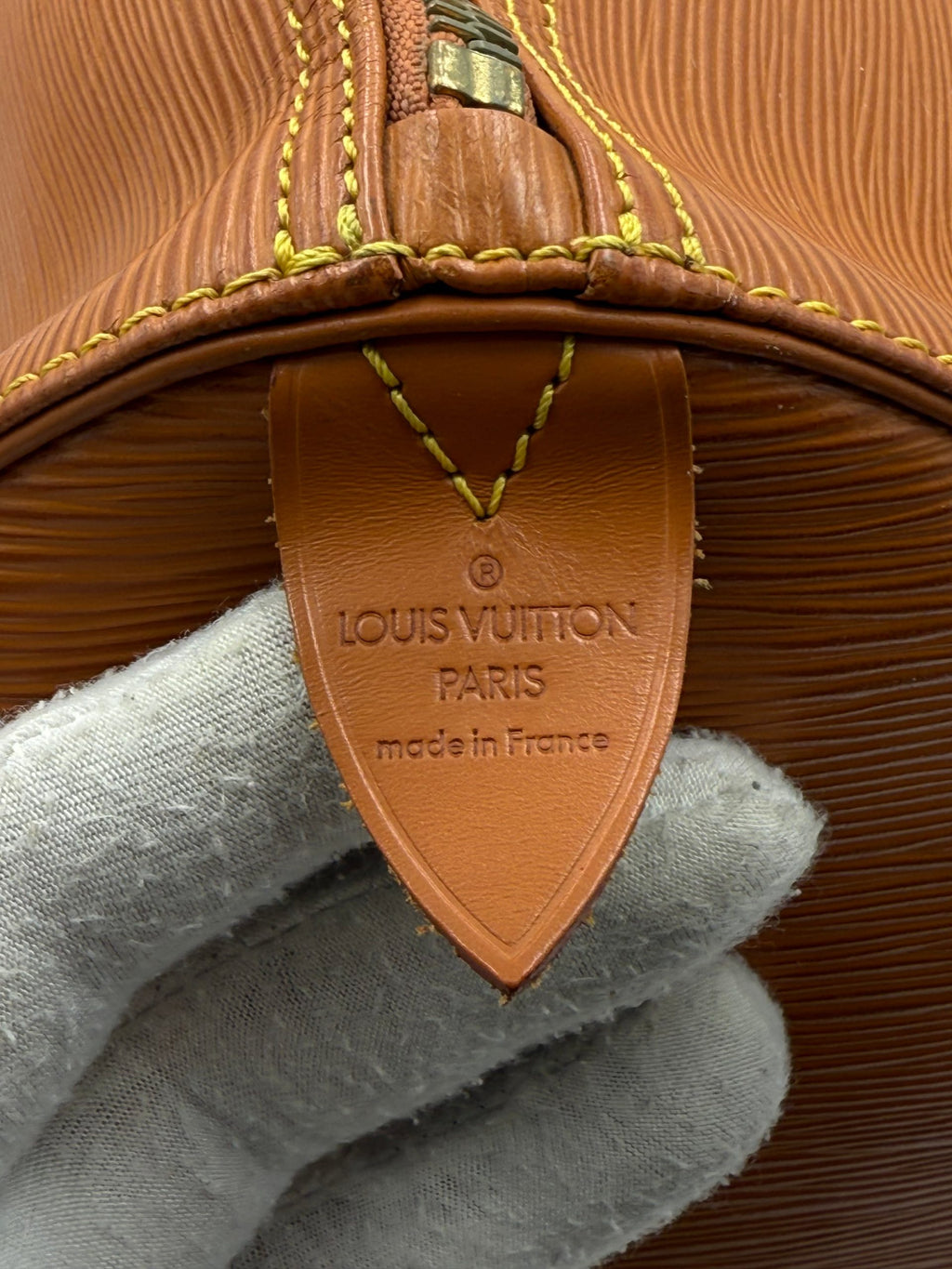 LOUIS VUITTON KEEPALL 50 in Brown EPI Leather Handbag