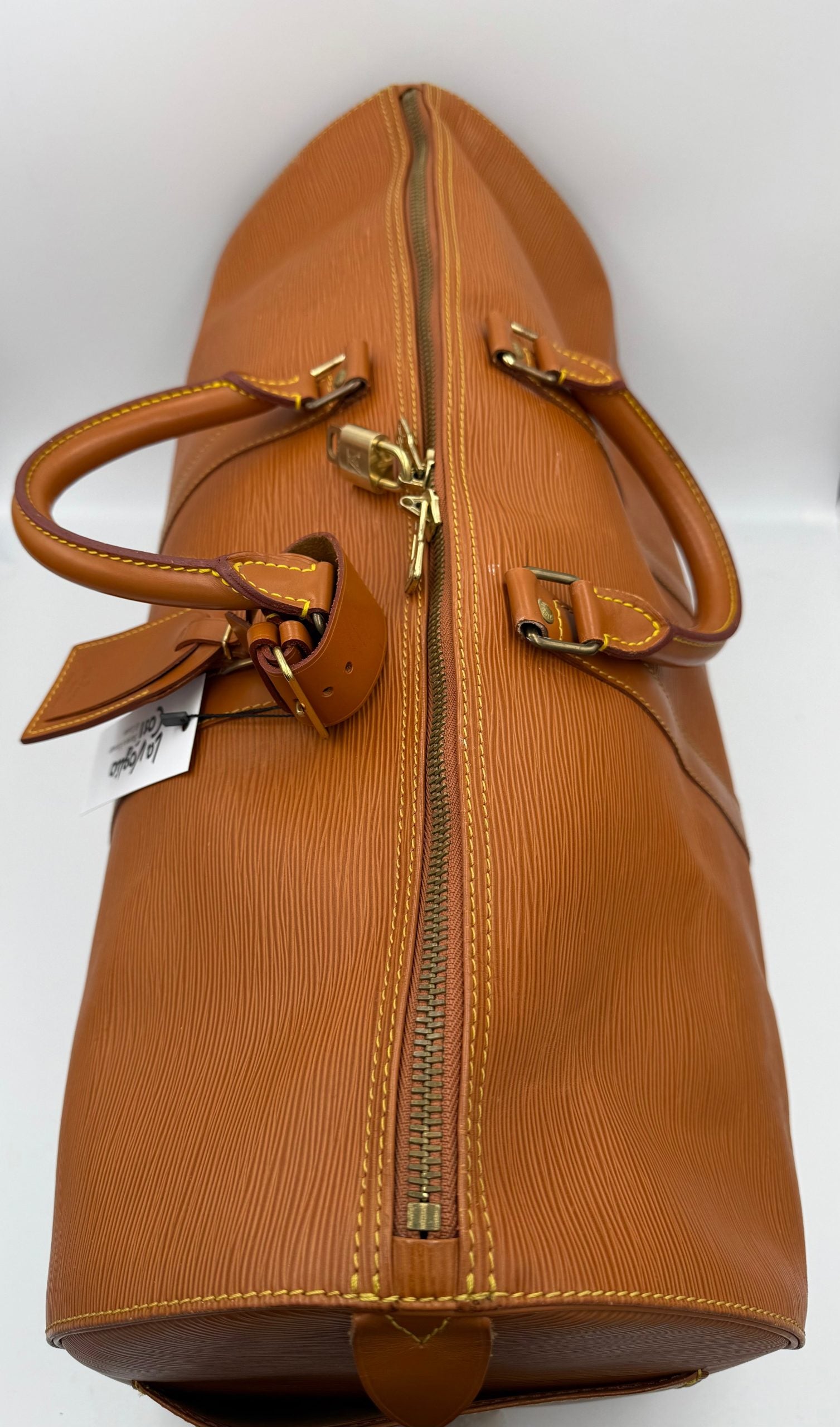 LOUIS VUITTON KEEPALL 50 in Brown EPI Leather Handbag