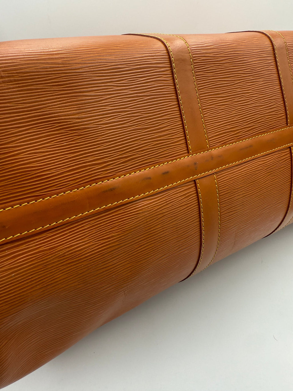 LOUIS VUITTON KEEPALL 50 in Brown EPI Leather Handbag
