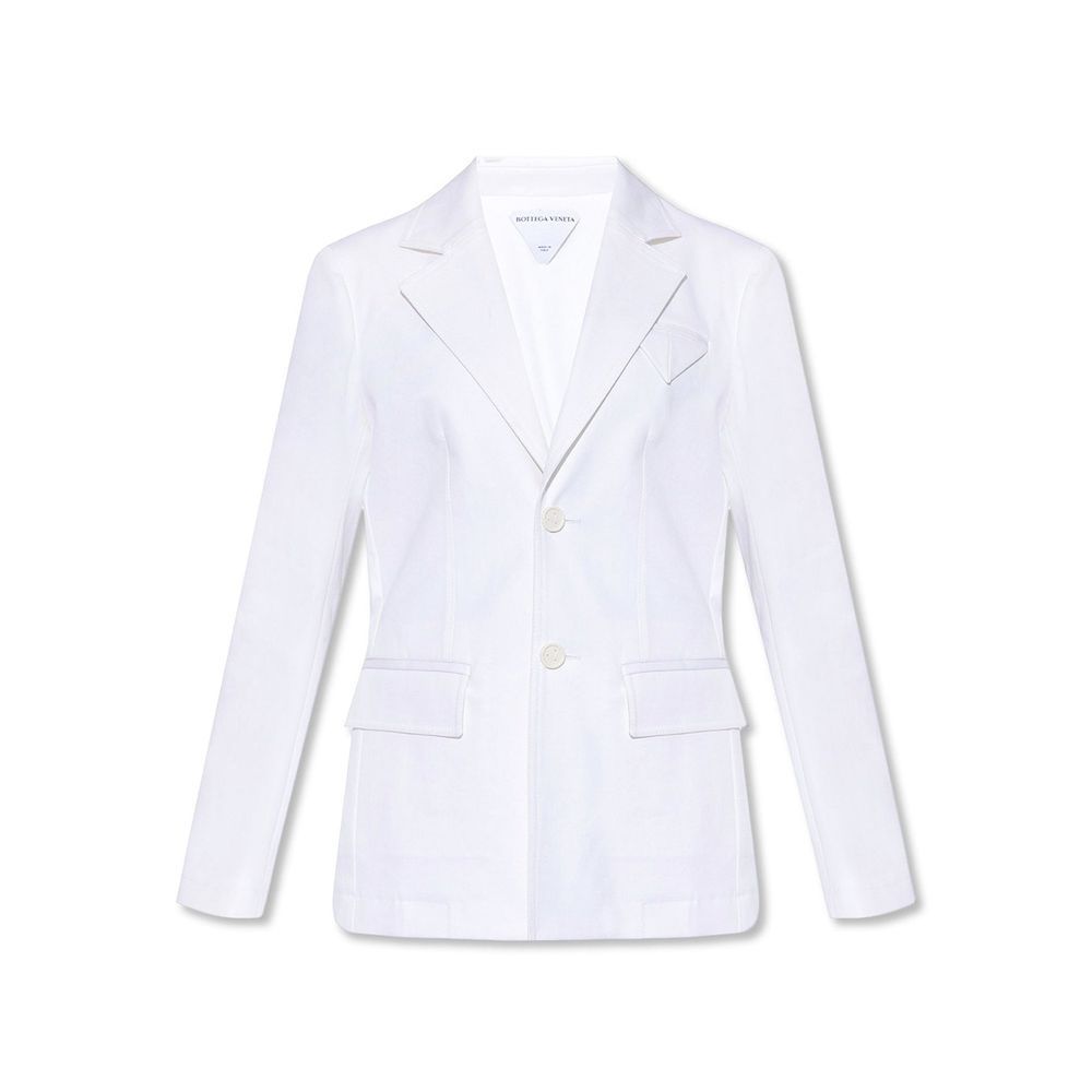 White Cotton Blazer