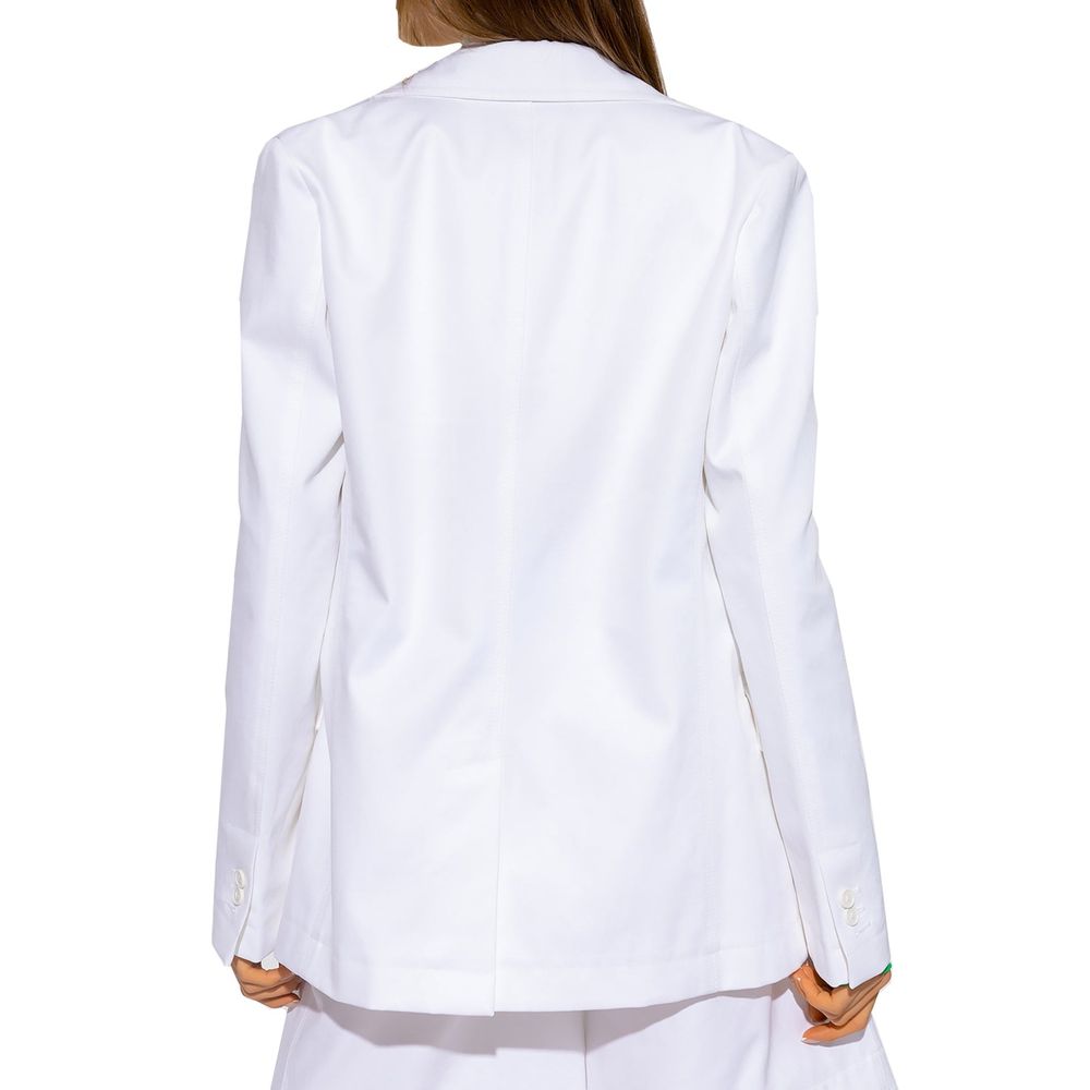 White Cotton Blazer