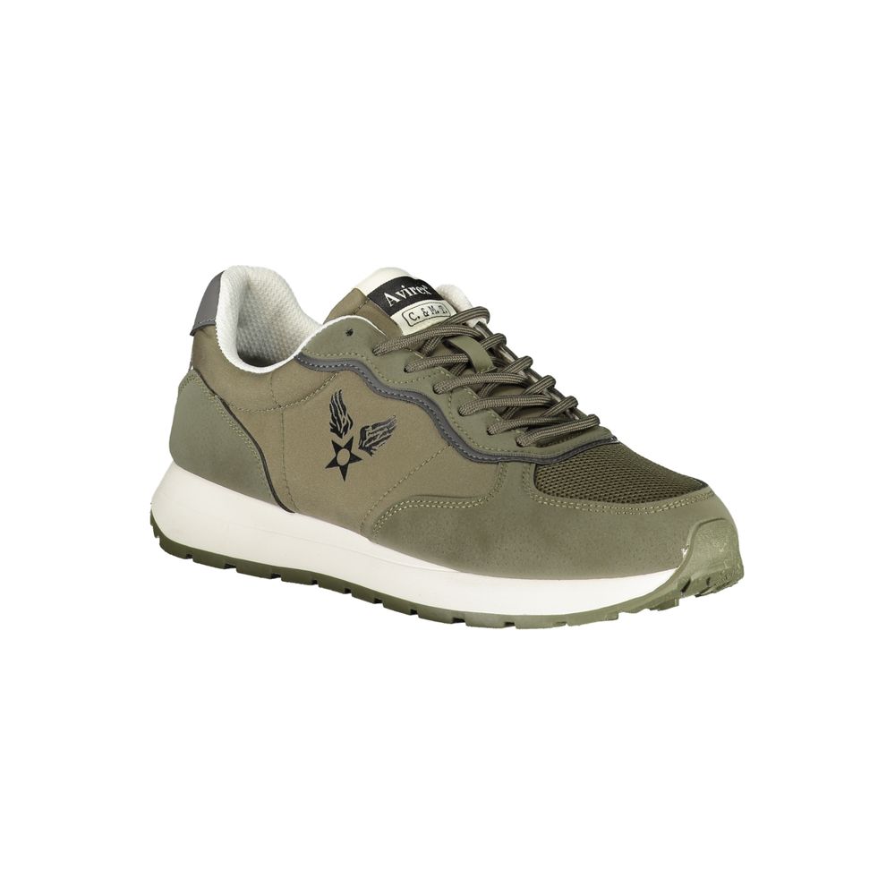 Green Poliestere Mens Sneaker