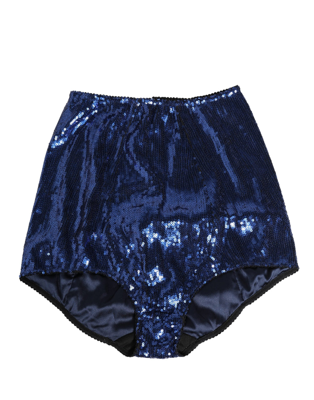 Blue Sequined High Waist Girdle Panty Underwear