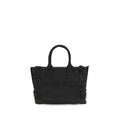 Black Raffia Shoulder Bag
