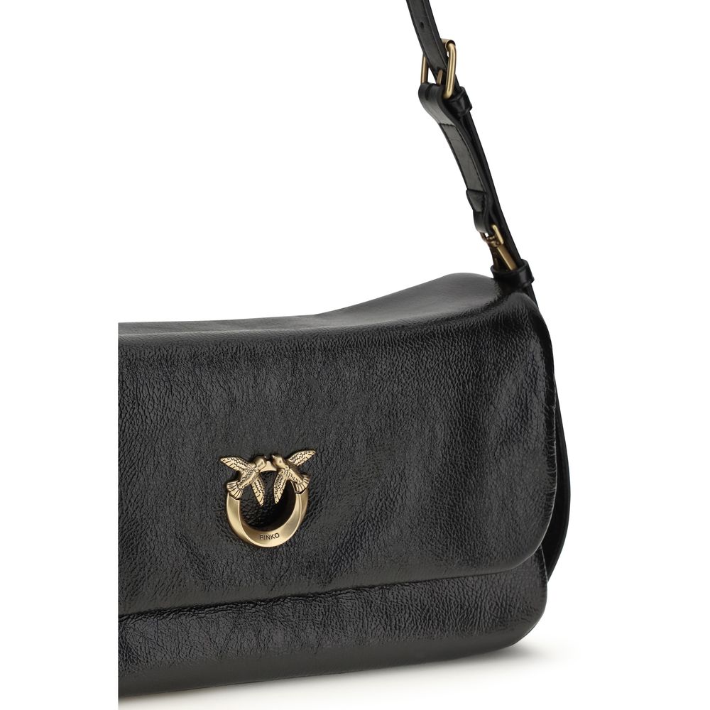 Black Calf Leather Bos Taurus Shoulder Bag