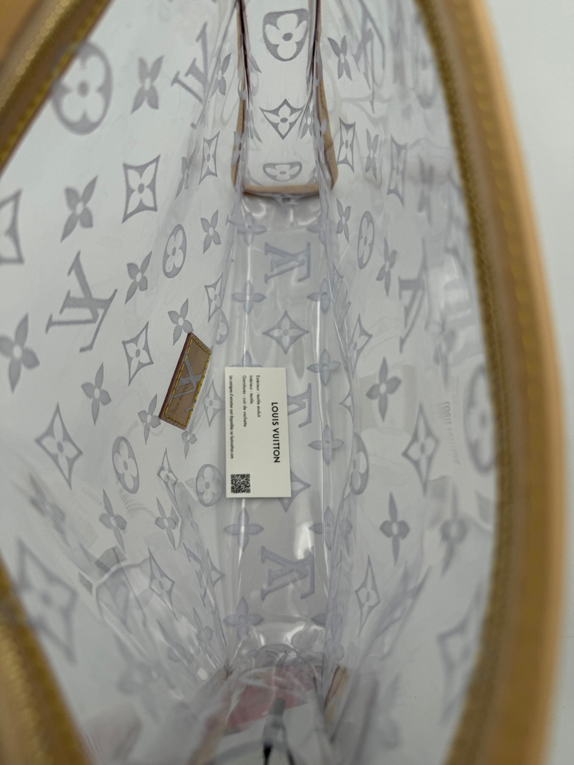 LOUIS VUITTON Monogram Transparent Pochette