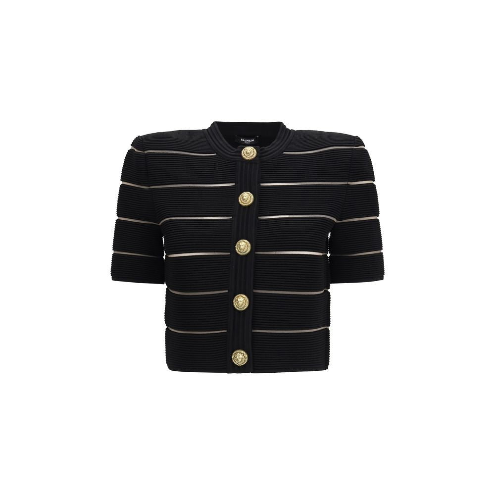 Black Viscose Cardigan