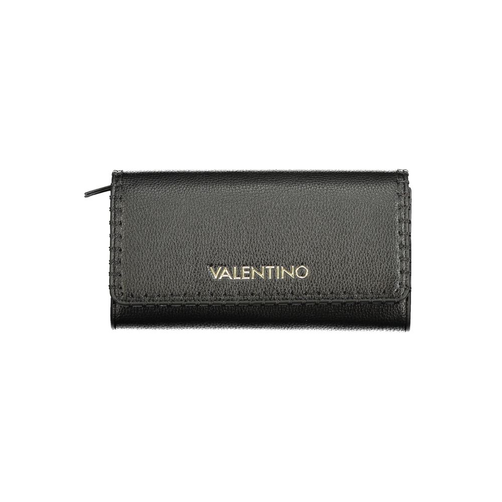 Black Polyurethane Women's Wallet