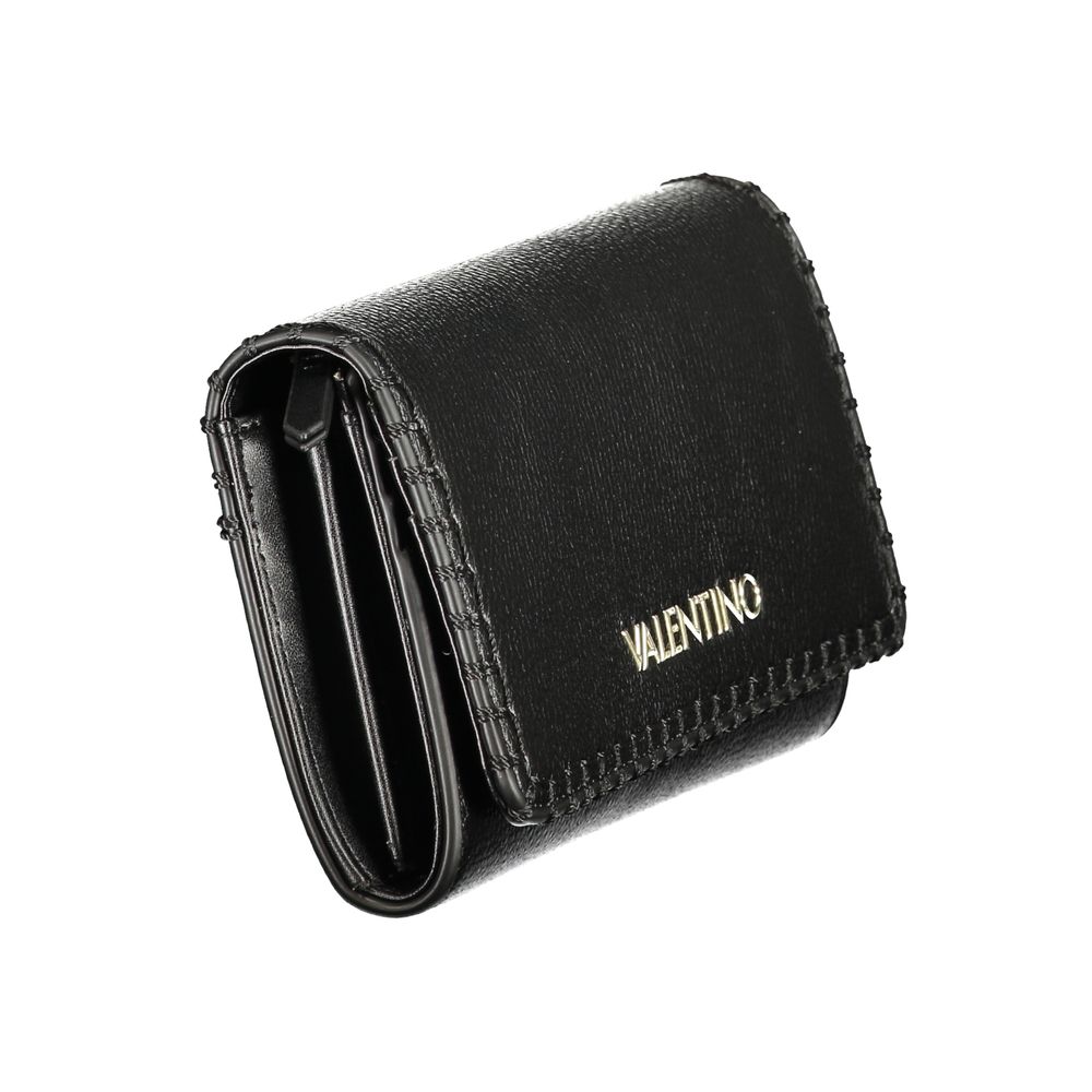 Black Polyurethane Women's Wallet