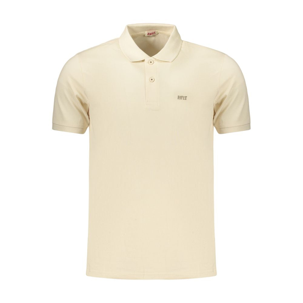 Beige Cotton Men's Polo