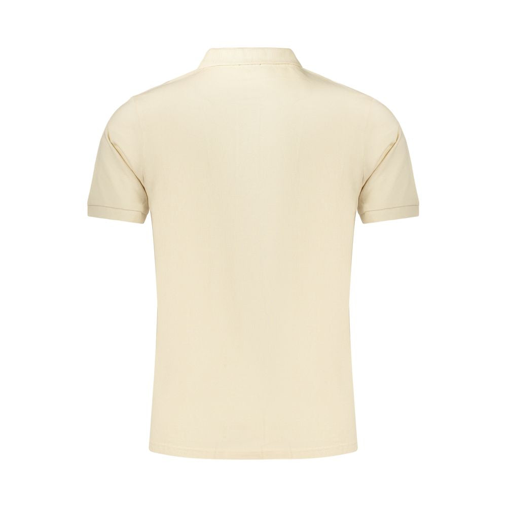 Beige Cotton Men's Polo