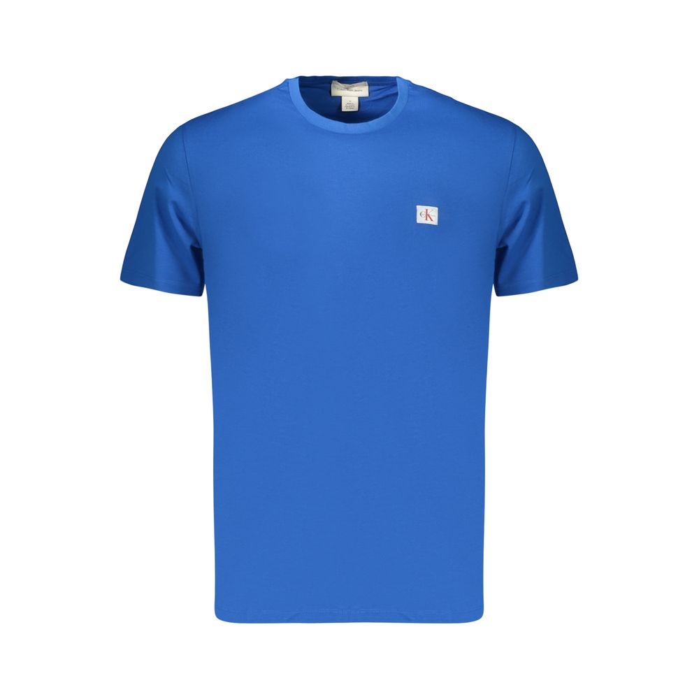 Blue Cotton Men's T-Shirt