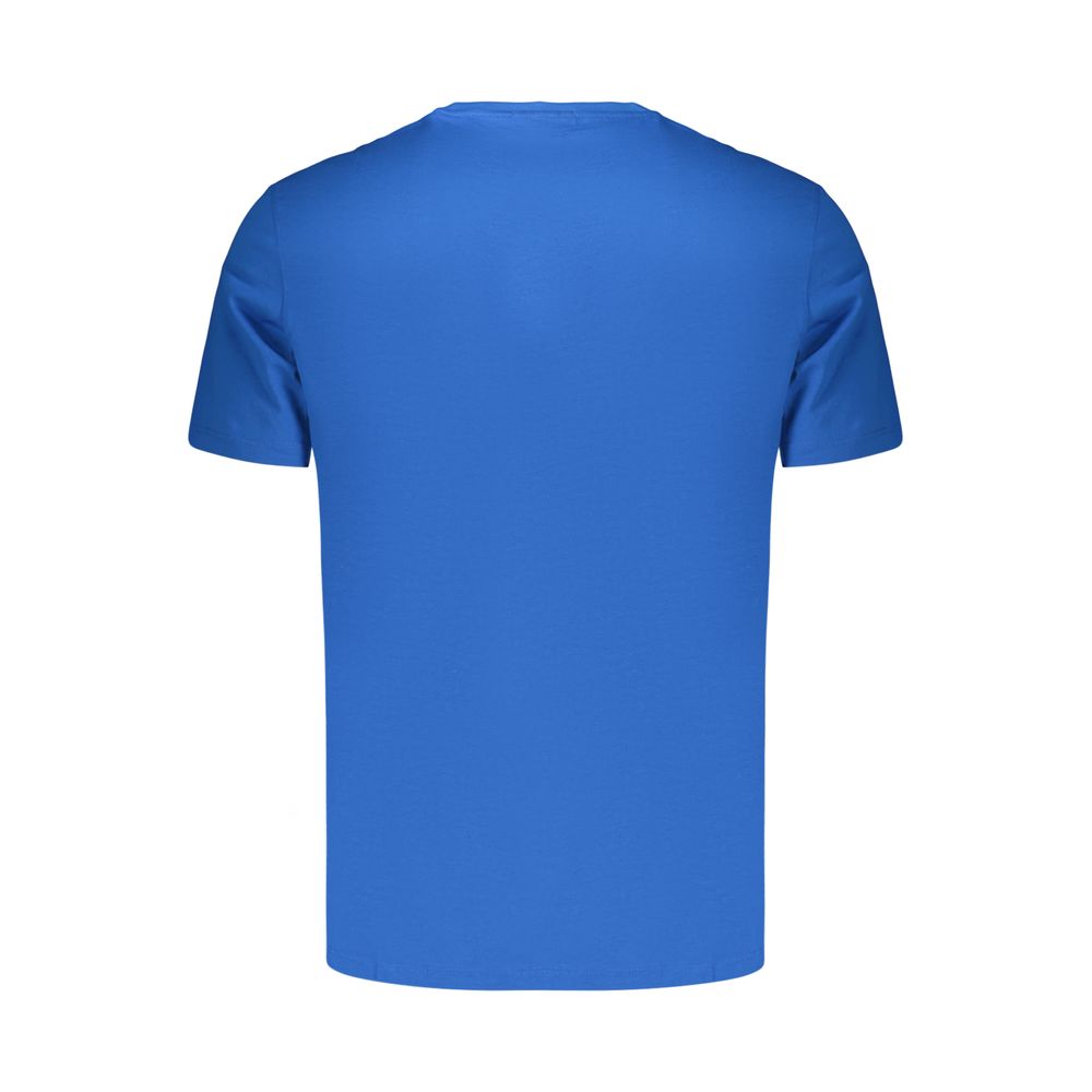 Blue Cotton Men's T-Shirt