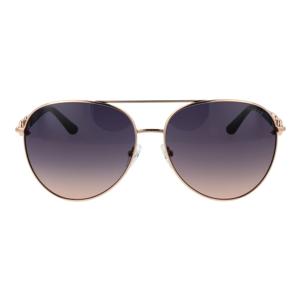 Rose Gold Metal Sunglasses