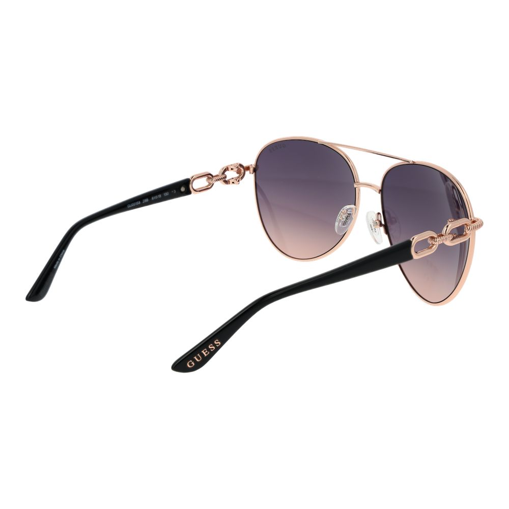 Rose Gold Metal Sunglasses