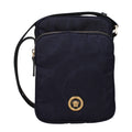 Blue Fabric Crossbody Bag