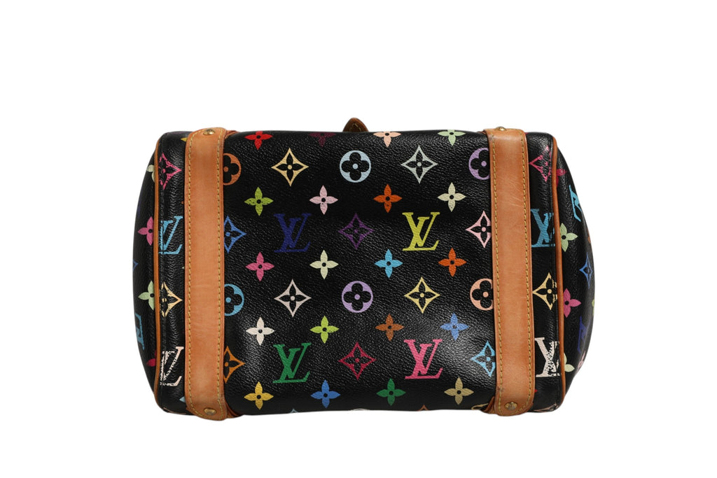 Black Monogram Multicolor Canvas Priscilla Handbag