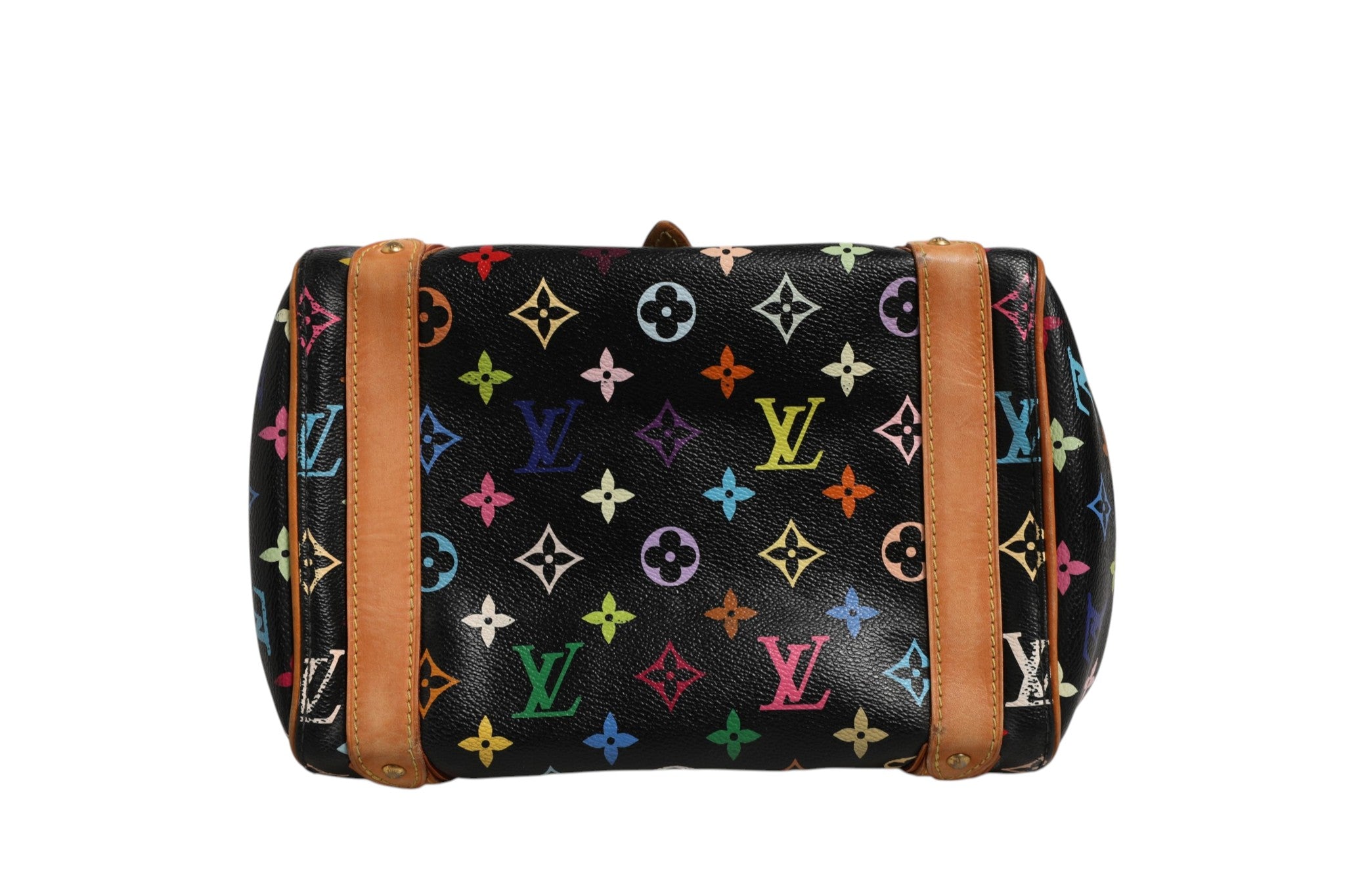 Black Monogram Multicolor Canvas Priscilla Handbag
