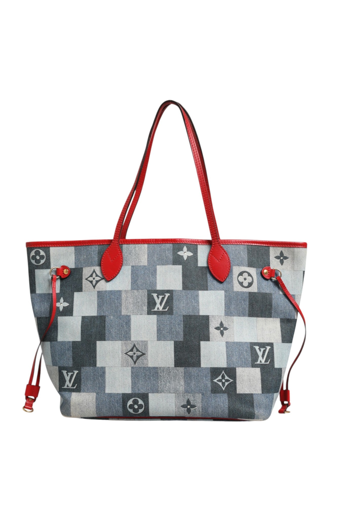 Neverfull Patchwork Monogram Denim Tote Bag
