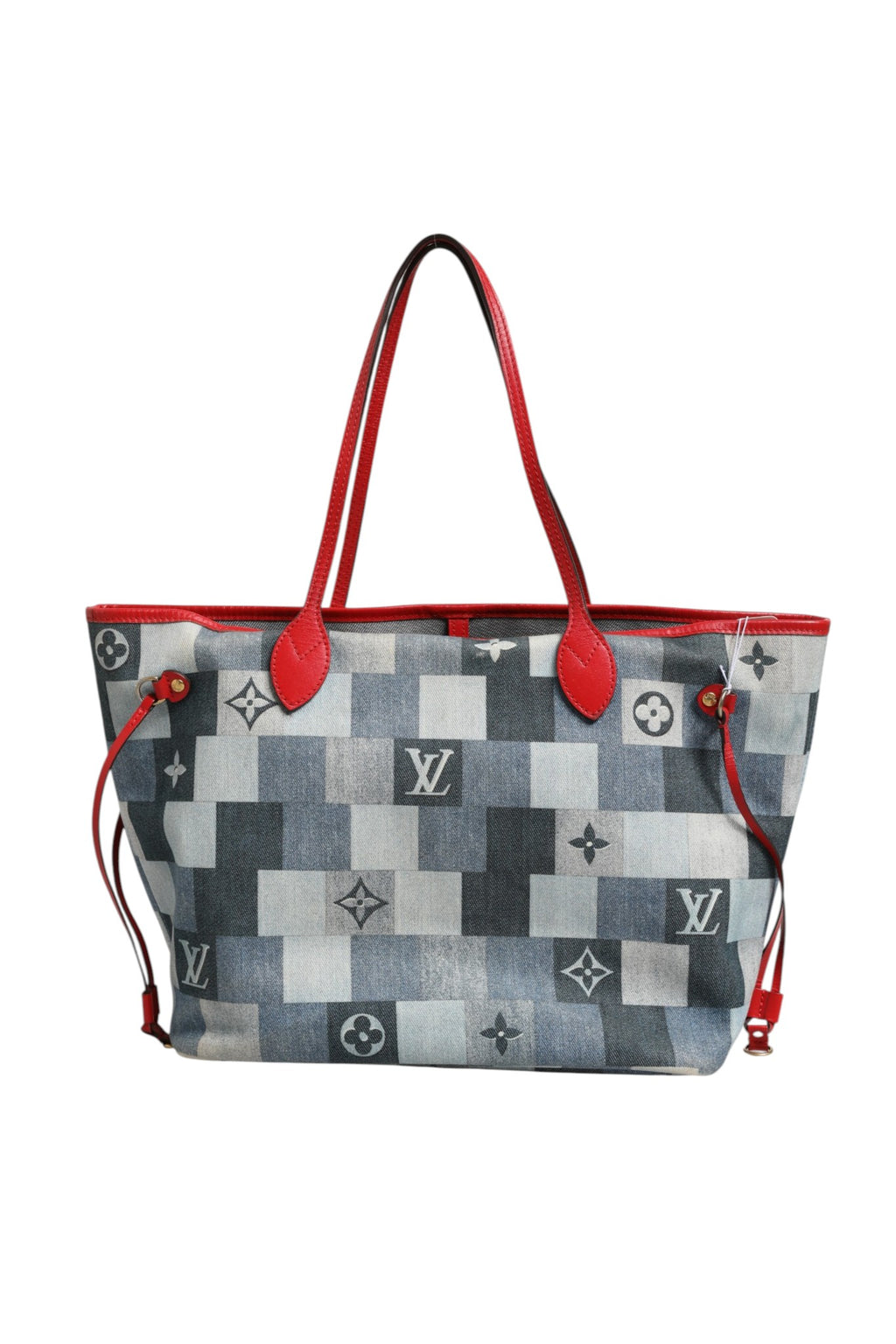 Neverfull Patchwork Monogram Denim Tote Bag