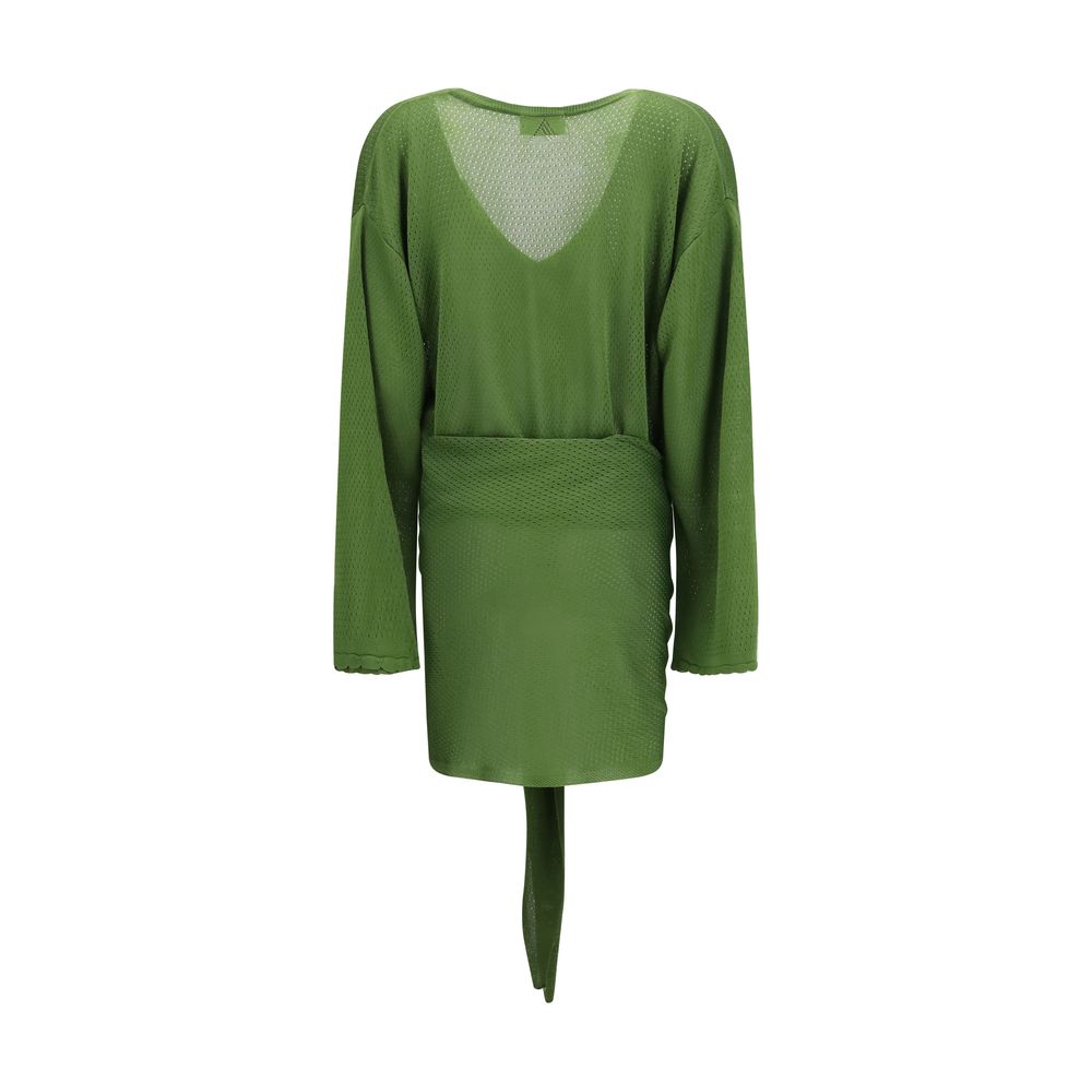 Bicolor Viscose Casual Dress