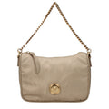 Beige Fabric Handbag