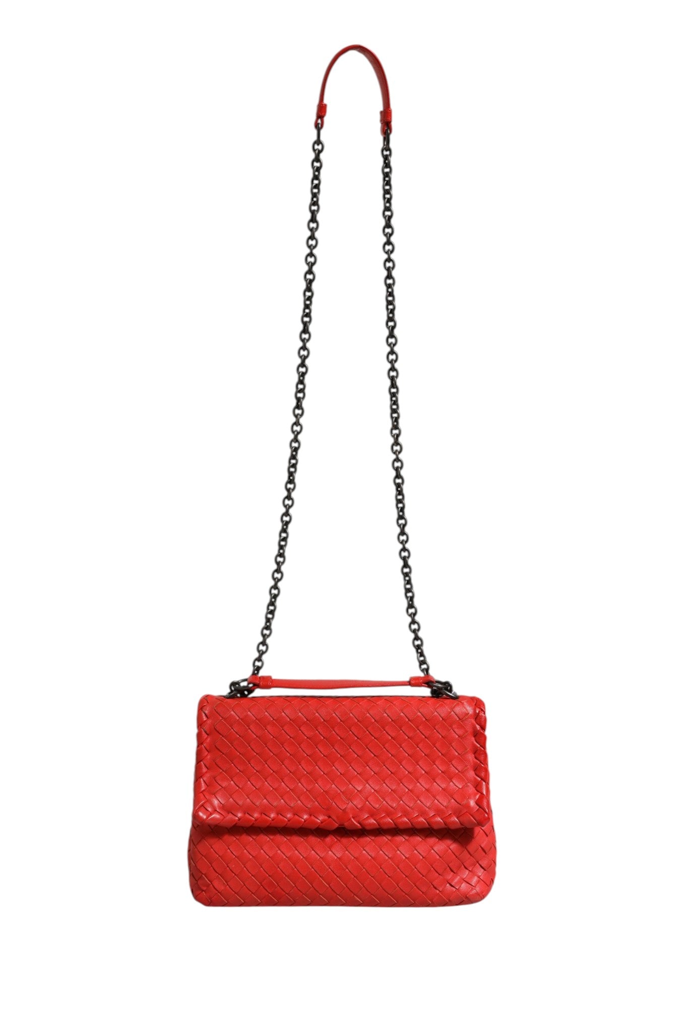 Olimpia Small Intrecciato Leather Shoulder Bag