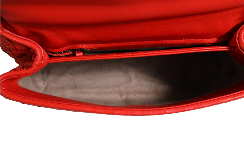 Olimpia Small Intrecciato Leather Shoulder Bag