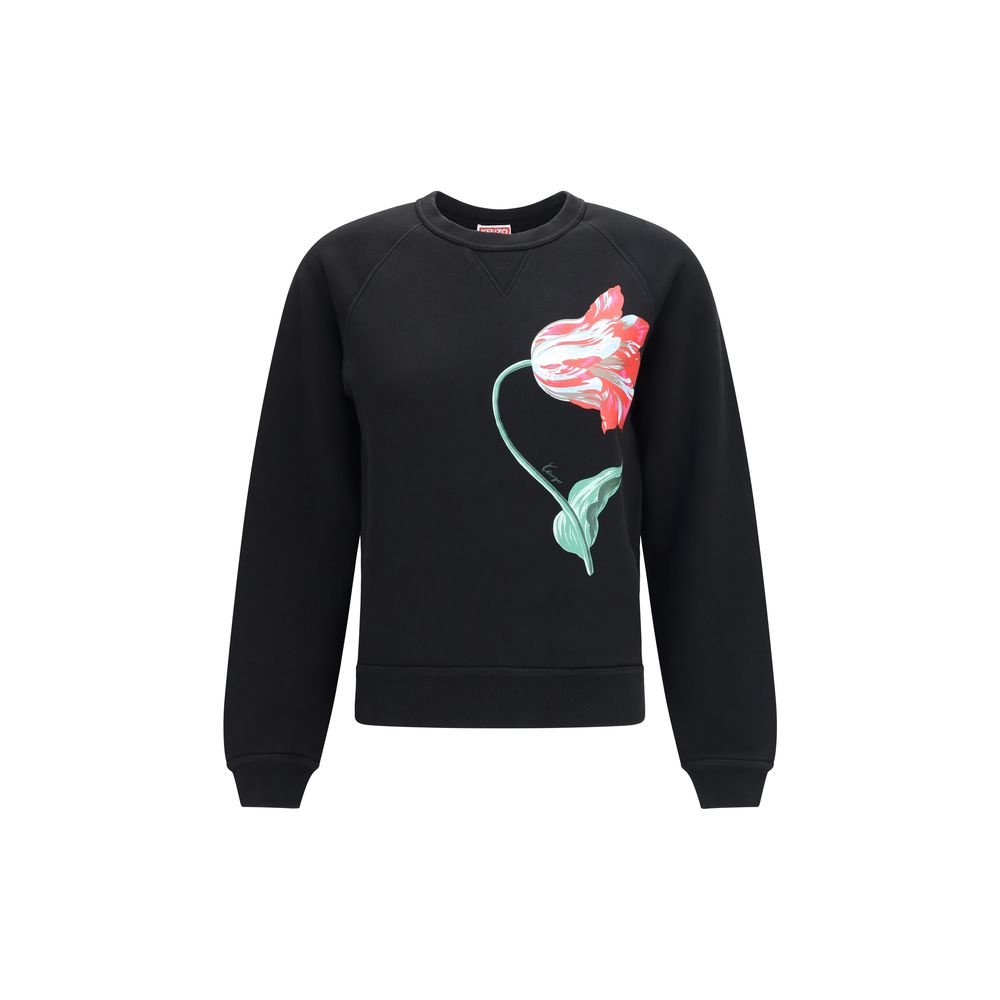 Black Cotton Sweatshirt