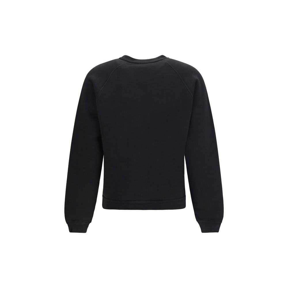 Black Cotton Sweatshirt
